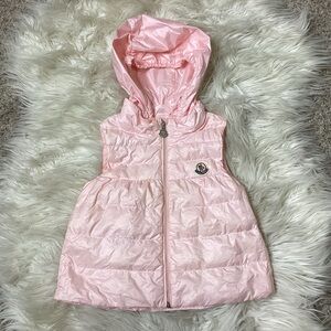 Moncler Suzette Gilet Down Filled Vest Pink Sz 2
